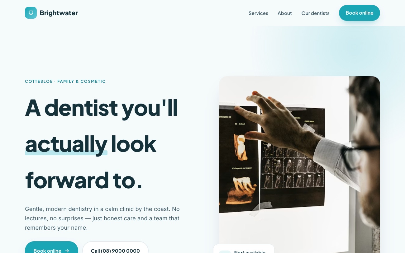Dental clinic website