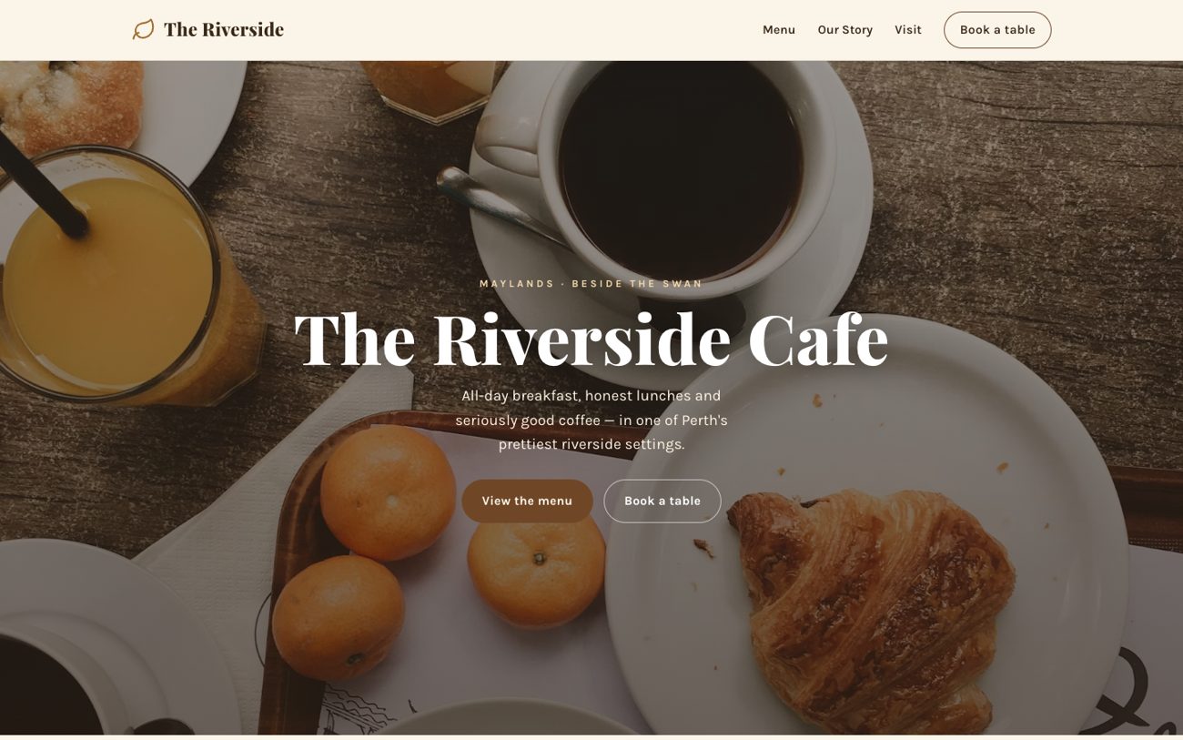 Cafe website